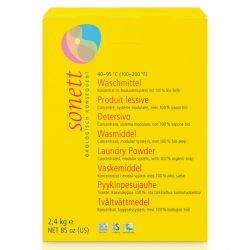 Lessive poudre écologique concentrée, pour le linge blanc et couleur - 2,4 kg - Sonett