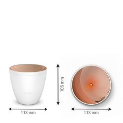 Diffuseur d'huiles essentielles Ultrasonique, Zoe noir - A la lumière ambrée - Stadler Form