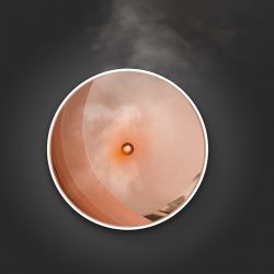 Diffusore di oli essenziali a ultrasuoni, Zoe nero - Luce ambra - Stadler Form