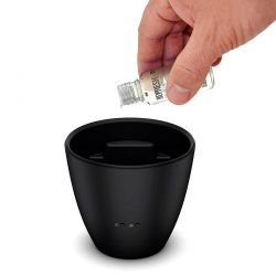 Diffusore di oli essenziali a ultrasuoni, Zoe nero - Luce ambra - Stadler Form