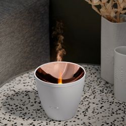 Diffuseur d'huiles essentielles Ultrasonique, Zoe noir - A la lumière ambrée - Stadler Form