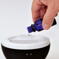 Diffuseur d'huiles essentielles Ultrasonique, JASMINE noir - Sobre et discret - Stadler Form