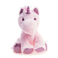 Riscaldamento peluche di grano da riscaldare nel microonde - Unicorno rosa - Pelucho (L'artisan du bien-être)