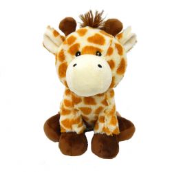 Peluche bouillotte à base de blé à chauffer au micro-ondes - Girafe - Pelucho (L'artisan du bien-être)