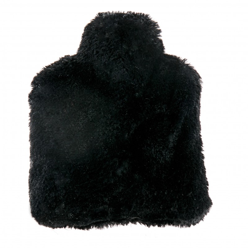 Bouillotte à base de blé et lavande, à chauffer au micro-ondes - Noir - Pelucho (L'artisan du Bien-être)
