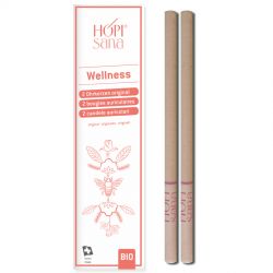 Candele HOPI per l'orecchio rose svizzere, WELLNESS - 2 pezzi - HOPIsana
