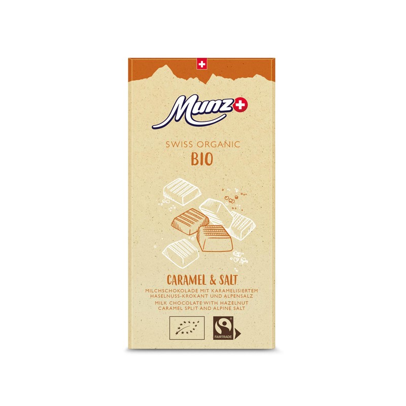 Cioccolato fondente con caffè, Espresso 72% cacao -Bio & Fairtrade - 100gr - Munz