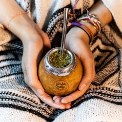 Calebasse en courge et bombilla en inox traditionnelles pour maté - Aromandise