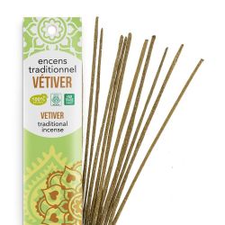 Incenso indiano, 100% naturale "Alta tradizione" - Vetiver - 20 pces - Les encens du monde