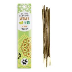 Incenso indiano, 100% naturale "Alta tradizione" - Vetiver - 20 pces - Les encens du monde