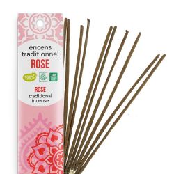 Incenso indiano, 100% naturale "Alta tradizione" - Rosa - 20 pces - Les encens du monde