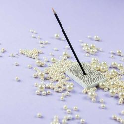 Kostbare japanische Räucherstäbchen KARIN , Perle "rauchfrei" (inklusive Räucherstäbchenhalter) - 40x 30min. -  Encens du monde