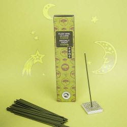 Kostbare japanische Räucherstäbchen KARIN , Elch zum Mond (inklusive Räucherstäbchenhalter) - 40x 30min. -  Encens du monde