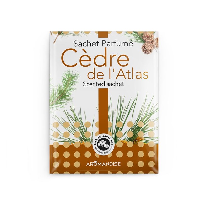 Duftsäckchen, 100% natürlich und Fair Trade, Atlas-Zeder - 15g - Les encens du monde