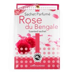 Sachet parfumé, 100% naturel et Fairtrade, Rose de Bengale - 15g - Les encens du monde