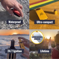 Briquet/Allume-feu - Solaire, durable et écologique, SUNCASE GEAR - 1pce - Solar Brother