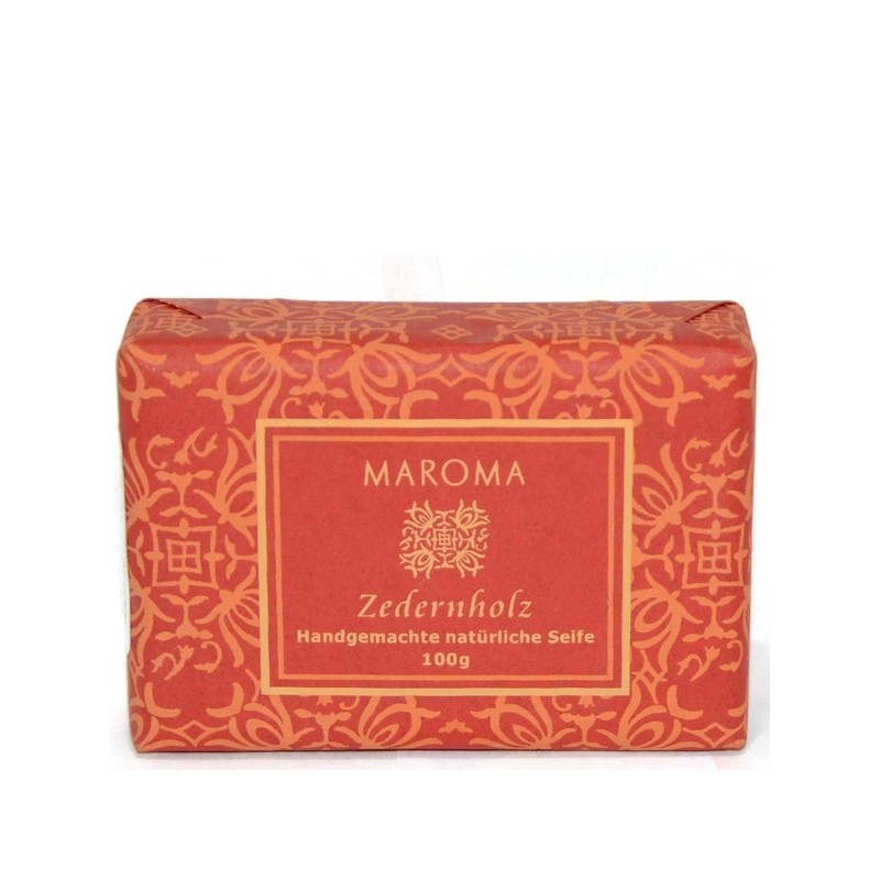 Bio Seife Natur mit Zedernholz - 100 g - Maroma Auroville