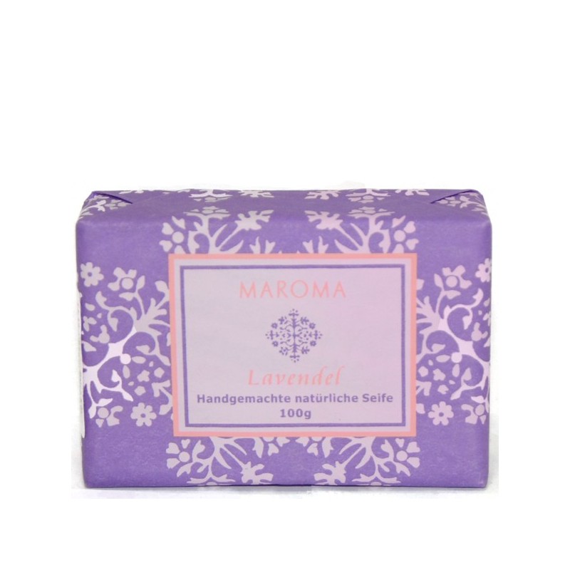 Bio Seife Natur mit Lavendel - 100 g - Maroma Auroville