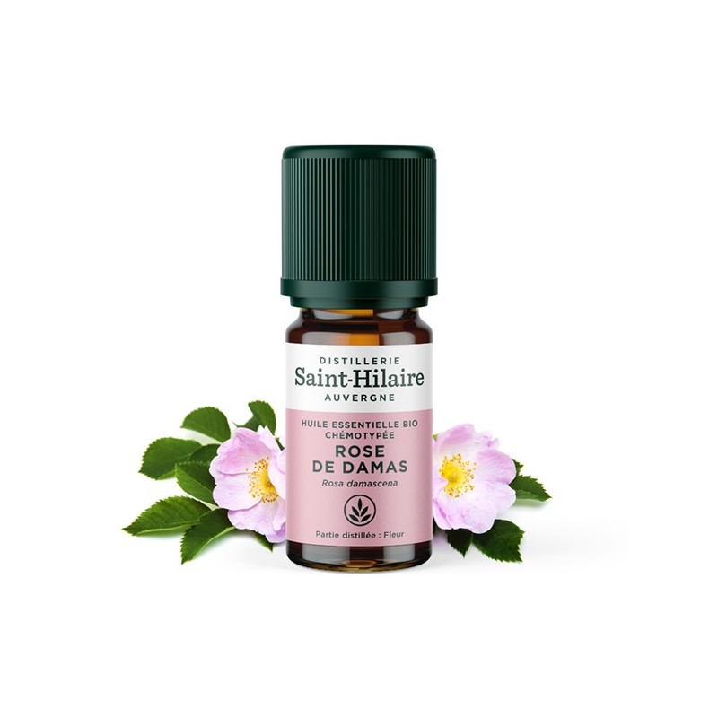 Huile essentielle BIO de Rose de Damas - 2ml - De Saint Hilaire