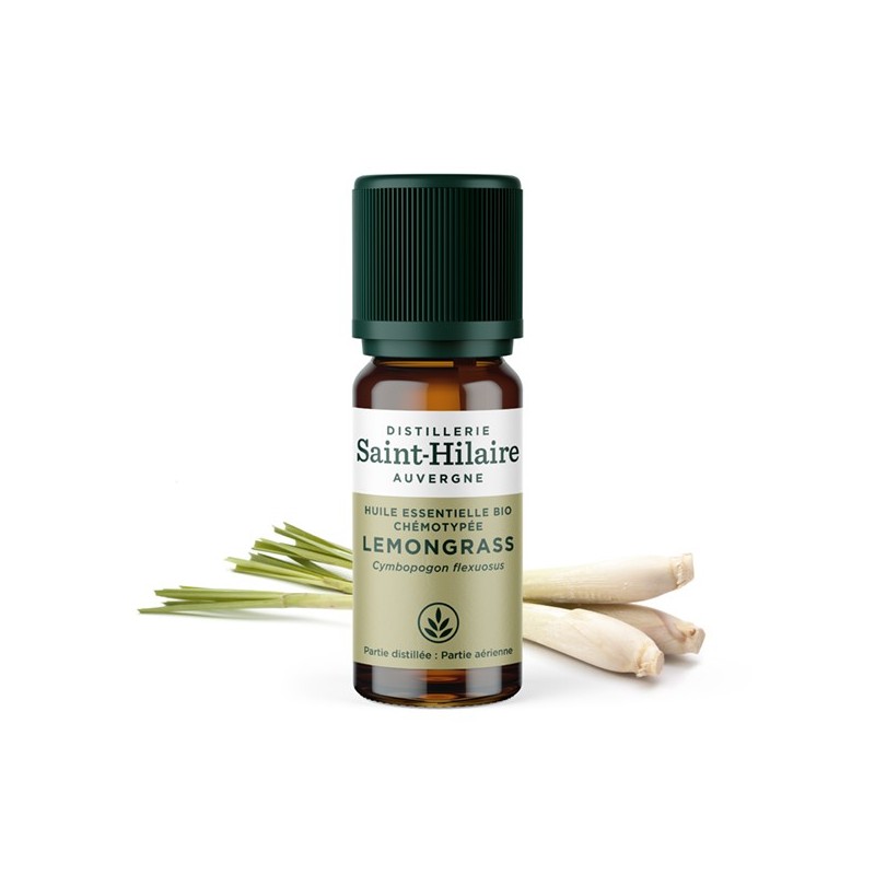 Huile essentielle BIO de Lemongrass - 10ml - De Saint Hilaire