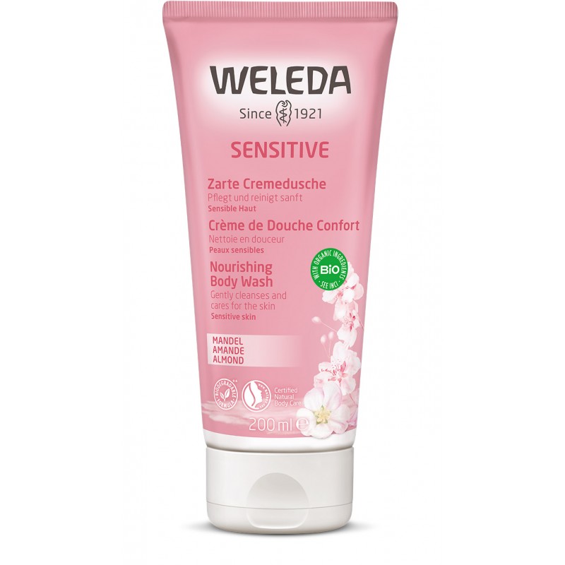 Crème Douche Sensitive à l'Amande - 200ml - Weleda