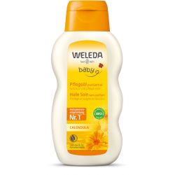 Huile Soin Bébé sans parfum au Calendula - 200ml - Weleda