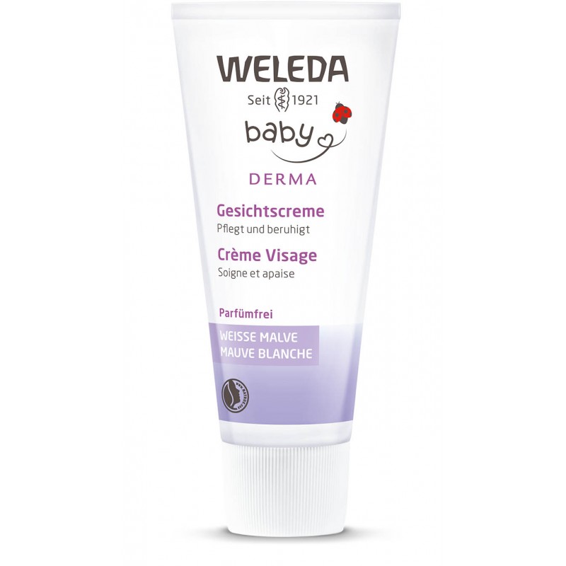 Baby Derma Malva Bianca Crema per il Viso - 50ml - Weleda