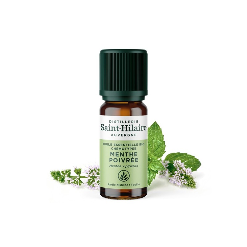 Huile essentielle BIO de Menthe Poivrée - 10ml - De Saint Hilaire