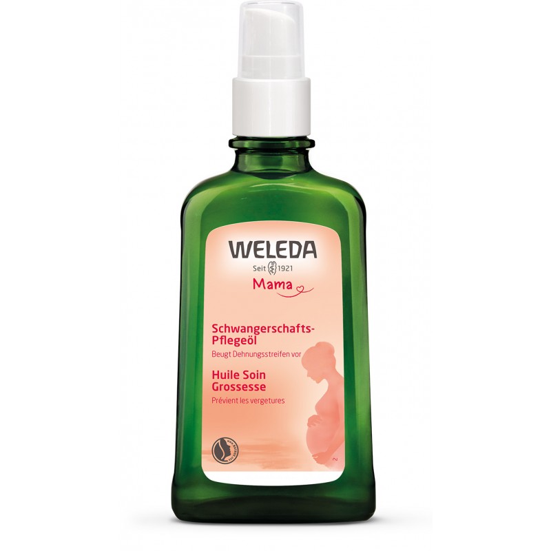 Huile Soin Grossesse, prévient les veretures - 100ml - Weleda
