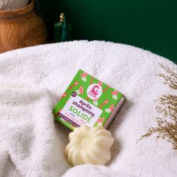 Après-shampoing solide, Soin démêlant & Brillance - Agrumes et basilic - 70g - Lamazuna