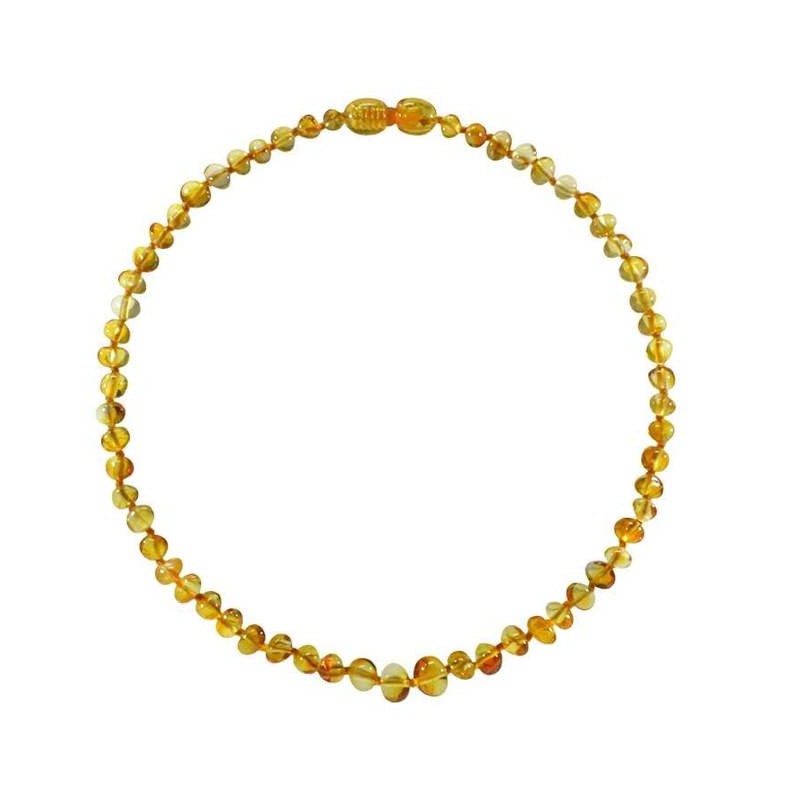 Collana in ambra per bambini, allevia il mal di denti e lenisce - MIELE - 32cm - Irréversible Bijoux