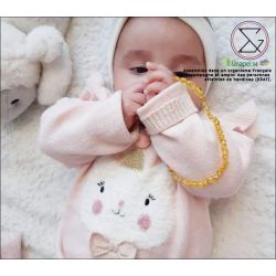 Collana in ambra per bambini, allevia il mal di denti e lenisce - MIELE - 32cm - Irréversible Bijoux