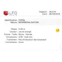 Babykette aus Bernstein, lindert Zahnschmerzen und beruhigt - HONEY - 32cm - Irréversible Bijoux