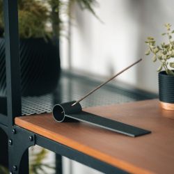 Porte encens en bois et amidon imprimée en 3D - Enkei, Ebène - COPO Design