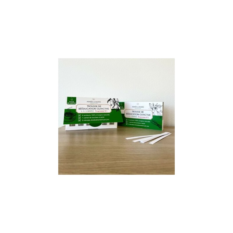 Pack: 1, 2, 3 SENTEZ : Trousse de rééducation olfactive en cas d'anosmie – Programme 1 & 2 - Aimée de Mars
