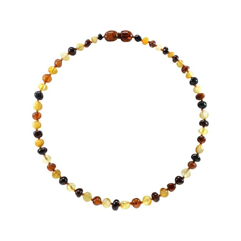 Collier bébé en Ambre, soulage les maux de dents et apaise - MULTI - 32cm - Irréversible Bijoux