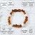 Braccialetto per bambini in ambra e pietre naturali, lenisce e calma - Ambra COGNAC e HOWLITE - 14cm - Irréversible Bijoux