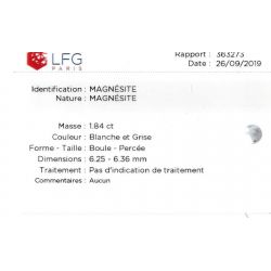 Babyarmband aus Bernstein und Naturstein, lindert und beruhigt - Bernstein COGNAC und HOWLITE - 14cm - Irréversible Bijoux