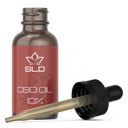 Huile de CBD 10% certifiée BIO et cultivée en Valais, Full Spectrum - 10ml - La Salade