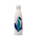 Bouteille en inox isotherme à double paroi, "Altitude" Blanche - 500ml - Qwetch 