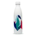Bouteille en inox isotherme à double paroi, "Altitude" Blanche - 750ml - Qwetch 