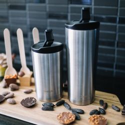 Travel Mug Doppelwandiger isothermischer Edelstahlbecher, Originals Inox - 470ml - Qwetch