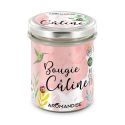 Bougie d'ambiance "Câline" 100% naturelle à la cire de soja, 30h - 150g - Aromandise