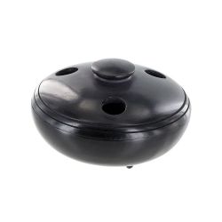 Räucherstäbchenhalter aus gedrehtem Stein, "Seto" schwarz - Les encens du Monde