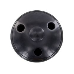 Porta-incenso nero in pietra tornita "Seto" - Les encens du Monde