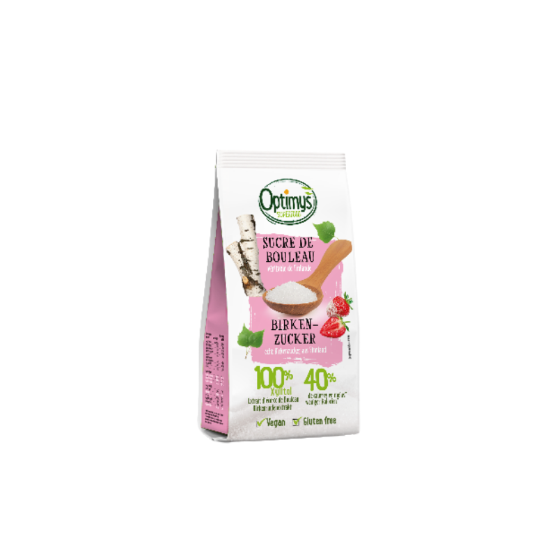 Xylitol - Sucre de bouleau (substitut du sucre) - 400g - Optimys
