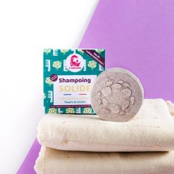 Shampoing solide pour cuir chevelu sensible aux huiles essentielles - Pivoine - 70g - Lamazuna