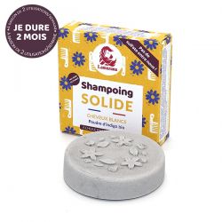 Festes Shampoo für weißes Haar mit ätherischen Ölen - Indigo-Pulver - 70g - Lamazuna
