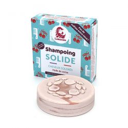 Shampoing solide pour cheveux colorés (sans huiles essentielles) - Huile de cerise - 70g - Lamazuna