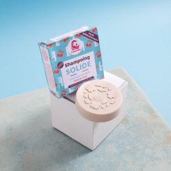 Shampoo solido per capelli colorati (senza oli essenziali) - Olio di ciliegia - 70g - Lamazuna